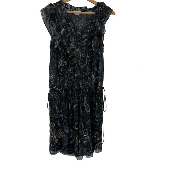 Zadig & Voltaire Rimana Paisley Mini Dress Sz S - Picture 5 of 10